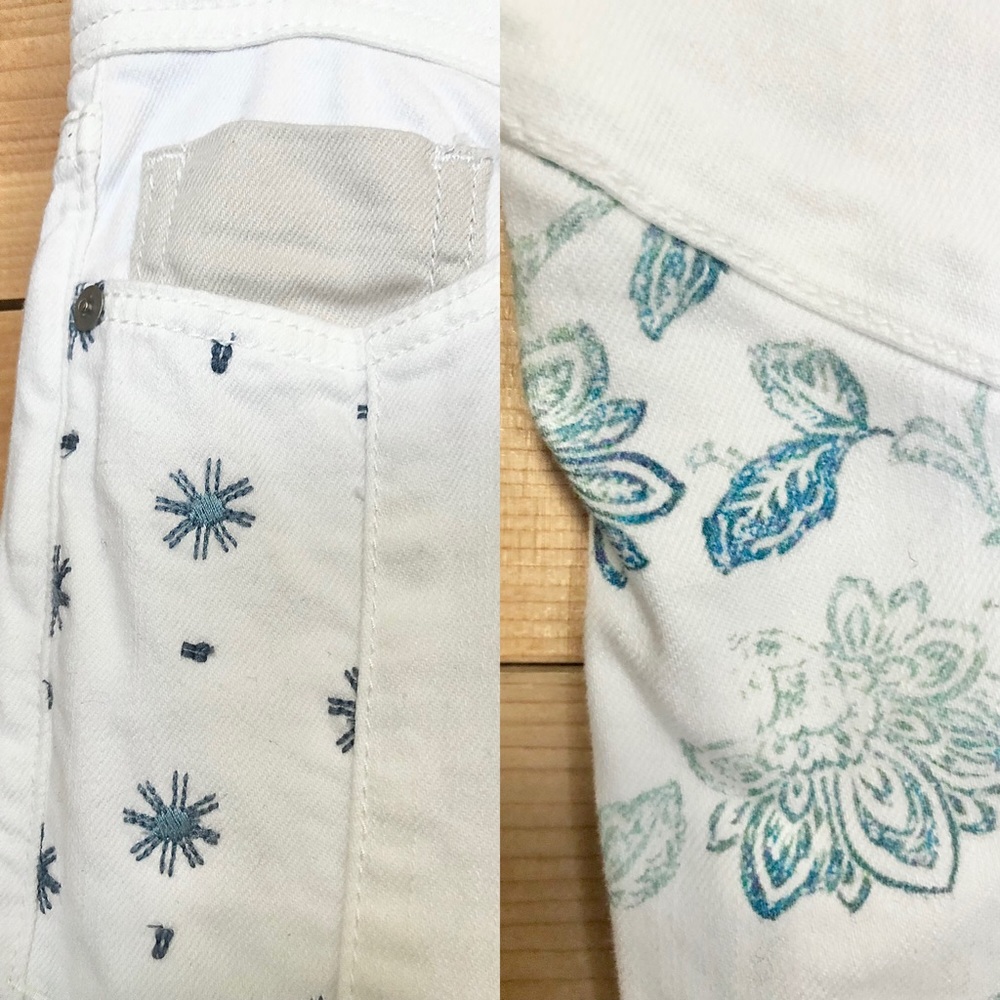 Pilcro Patterned Patchwork Slim Straight Floral B… - image 2